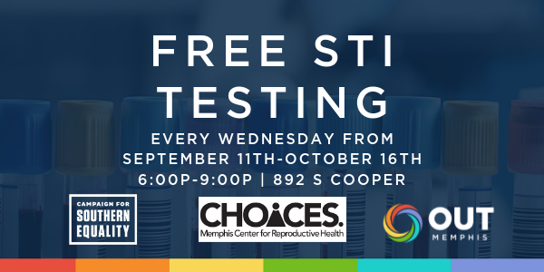 Free STI Testing Starts September 11th